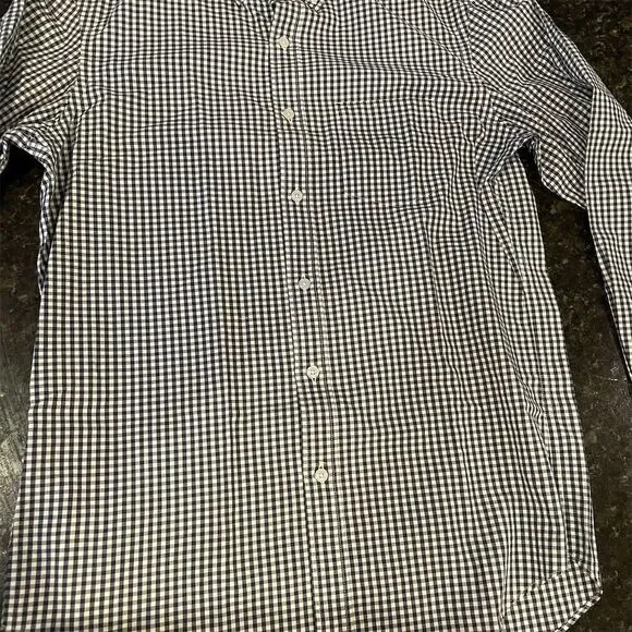 J.Crew Mercantile Men's M Blue Check Slim Fit Button-Up Shirt - Picture 2 of 6